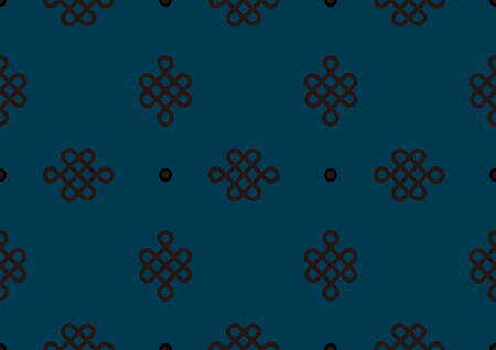 Retro vector seamless pattern design. Set of monochrome geometric ornaments.のイラスト素材