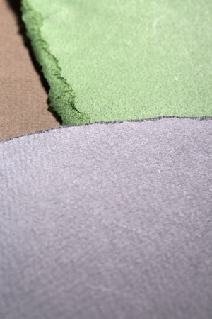 Variety and differents colours and textures background design with glitter, paper, pattern, and...