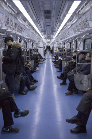 Korean subways RF photo, public transportation in Korea. 046のeditorial素材