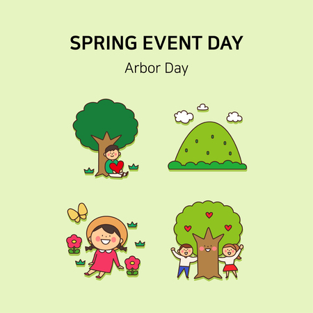 Vector - Spring event day icon set in colorful background 014のイラスト素材