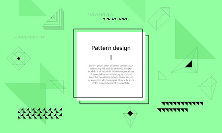 Memphis pattern of geometric shapes background. bright color background.のイラスト素材