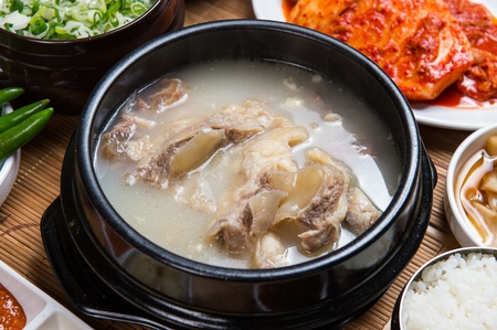 Korean cuisine Dogani Tang, beef born cartilage stewの写真素材