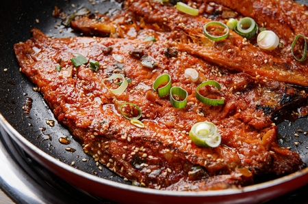 Grilled dried pollackの写真素材