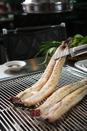 Grilled eels