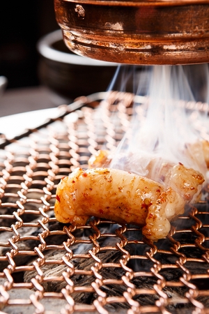 Korean barbecue, beef tripesの写真素材