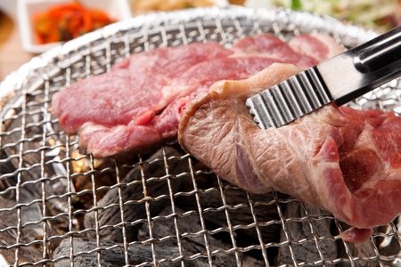 Korean barbecue, sirloin steakの写真素材