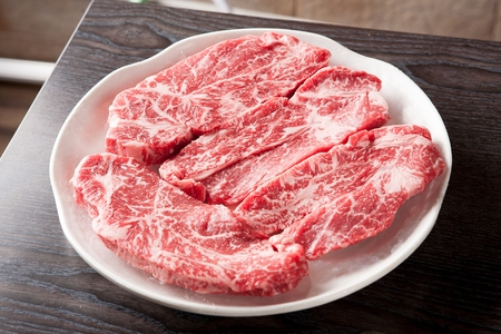 Korean barbecue, sirloin steakの写真素材
