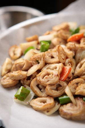 Korean barbecue cuisine Makchang, Pork entrailsの写真素材