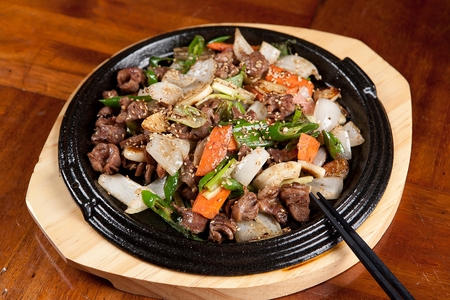 Chicken gizzard, Korean cuisineの写真素材