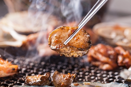 Grilled abalonesの写真素材