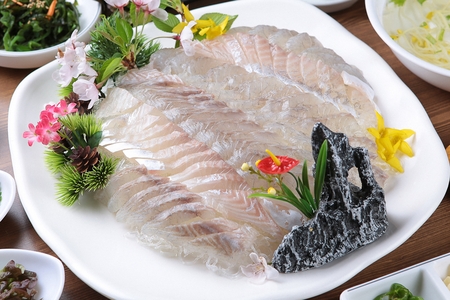 Bass sashimiの写真素材