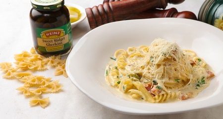 Spaghetti alla Carbonaraのeditorial素材