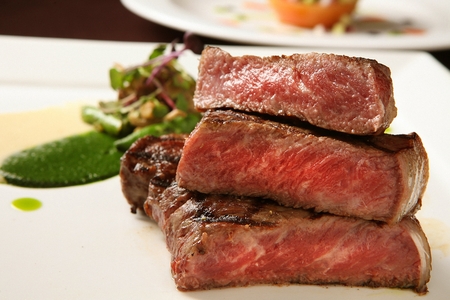 beef sirloin steakの写真素材