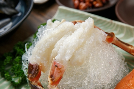 snow crab sashimiの写真素材