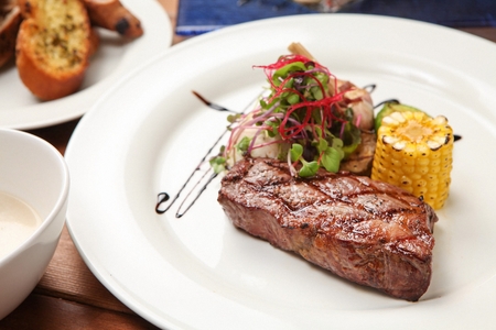beef sirloin steakの写真素材