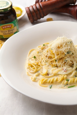 Spaghetti alla Carbonaraのeditorial素材