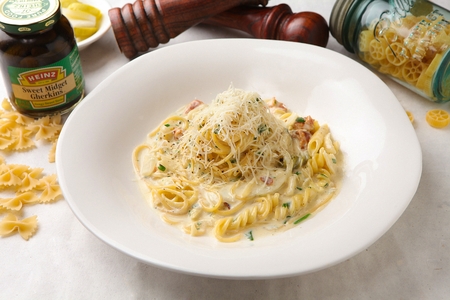 Spaghetti alla Carbonaraのeditorial素材