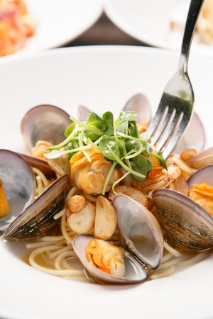 Vongole pastaの写真素材