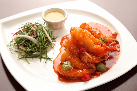 Chili shrimpの写真素材