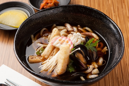 Seafood udonの写真素材