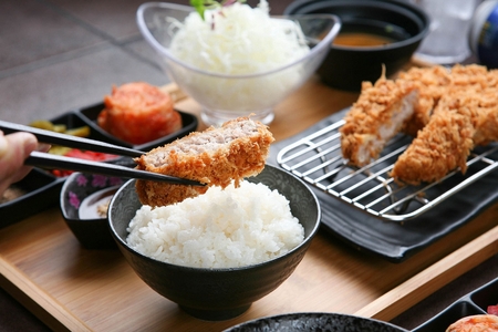 Pork cutletsの写真素材