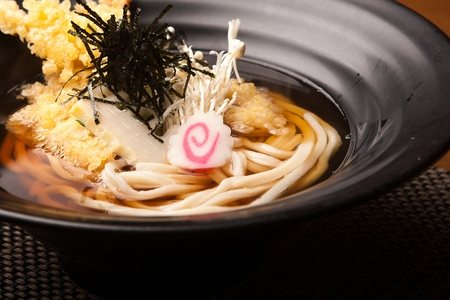 Deep-fried vegetables udonの写真素材