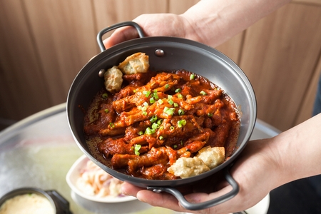 Spicy chicken feet soup, Korean cuisine