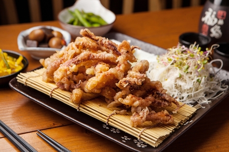 Fried squidの写真素材