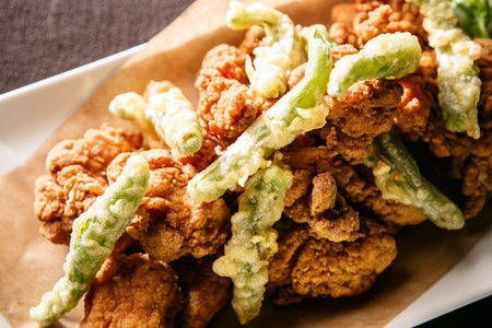 Pepper fried chickenの写真素材