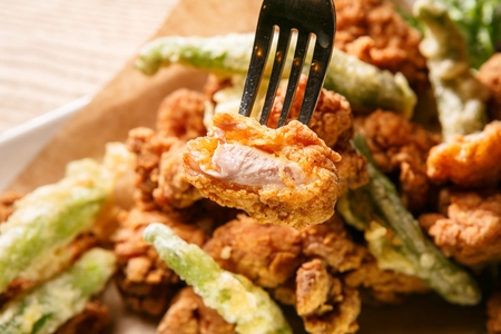 Pepper fried chickenの写真素材