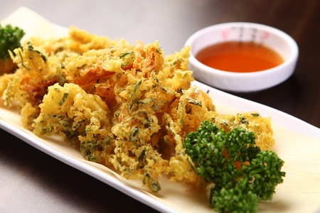 Fried squidの写真素材