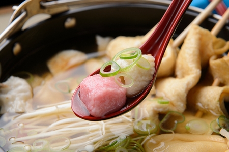 Fish cake soupの写真素材