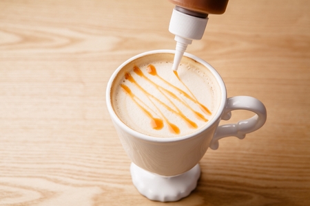Caramel macchiatoの写真素材