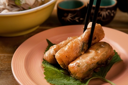 Minced meat and vegetables roll, Cha Zio