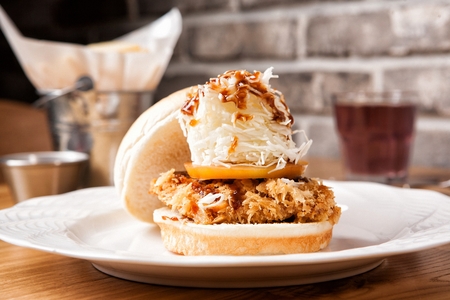 pork cutlet Donkatsu burgerの写真素材