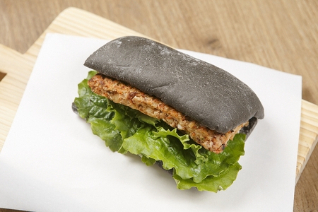 Italian white bread Ciabatta sandwichの写真素材