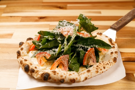 arugula (Italian herb) pizza