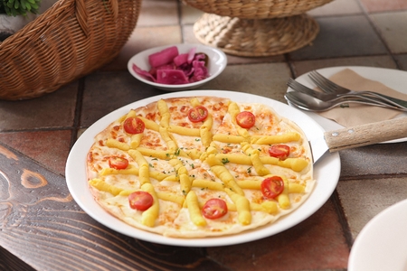 A sweet potato pizza