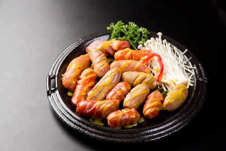 Assorted Sausagesの写真素材