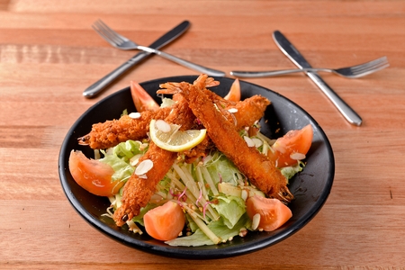 Fried shrimpの写真素材