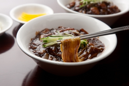Korean-Chinese noodles with black bean sauce, Jjajangmyeon