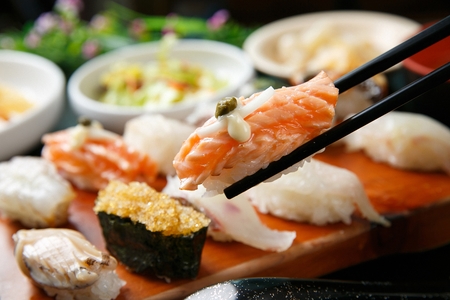 Assorted sushiの写真素材