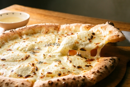 Cheese pizzaの写真素材