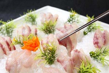 Flatfish sashimi
