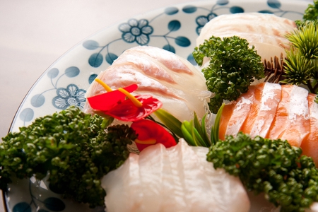 Assorted sashimiの写真素材