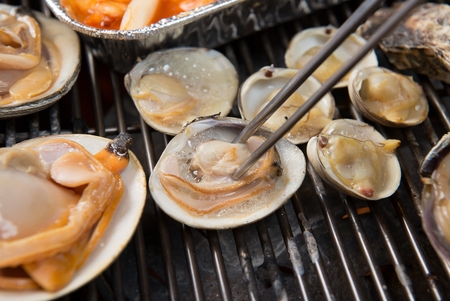 Grilled shellfish
