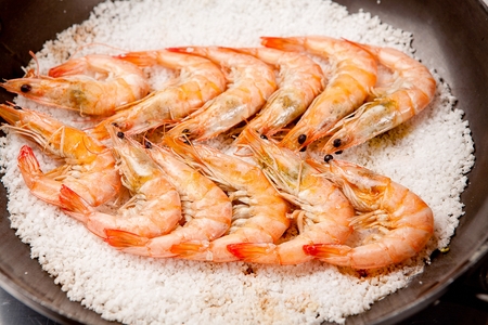 Grilled shrimpの写真素材