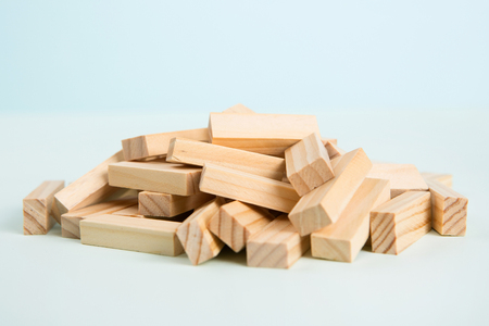 Education objects. study for childrens. numbers, words of Korean, words of English, bricks 084の写真素材
