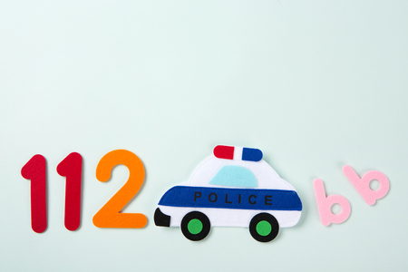 Education objects. study for childrens. numbers, words of Korean, words of English, bricks 055の写真素材