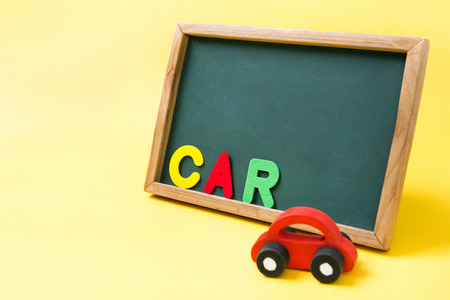 Education objects. study for childrens. numbers, words of Korean, words of English, bricks 202の写真素材